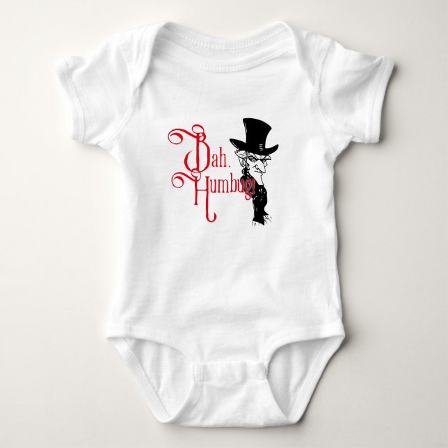 Bah Humbug Scrooge Essential T-Shirt Baby Strampler (Vorderseite)