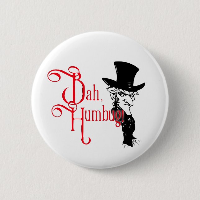 Bah Humbug Scrooge Essential T-Shirt Button (Vorderseite)