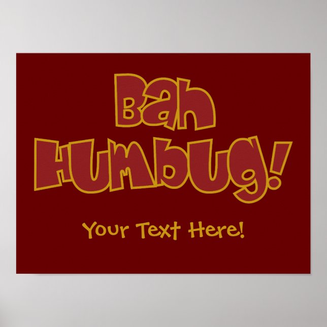 BAH HUMBUG! Sonderposter Poster (Vorne)