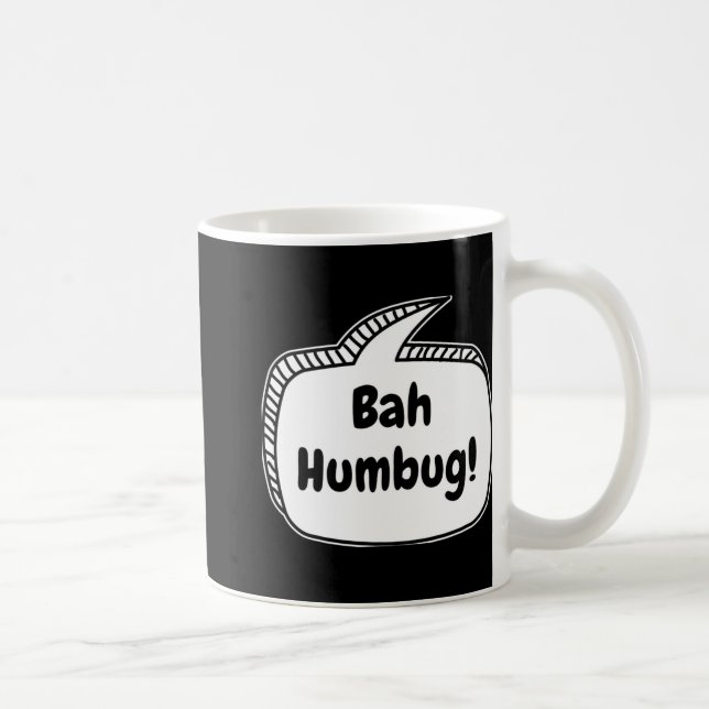 Bah Humbug Speech Bubble T Shirt  Kaffeetasse (Rechts)