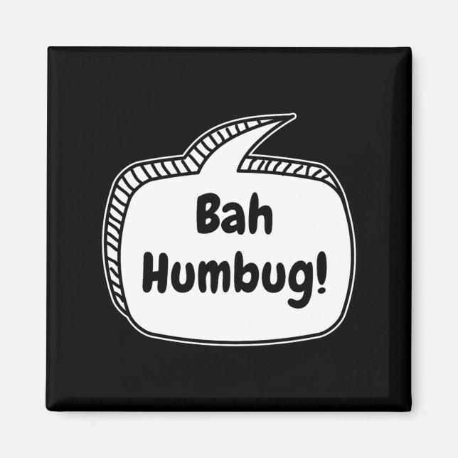 Bah Humbug Speech Bubble Toddler T Shirt  Magnet (Vorne)