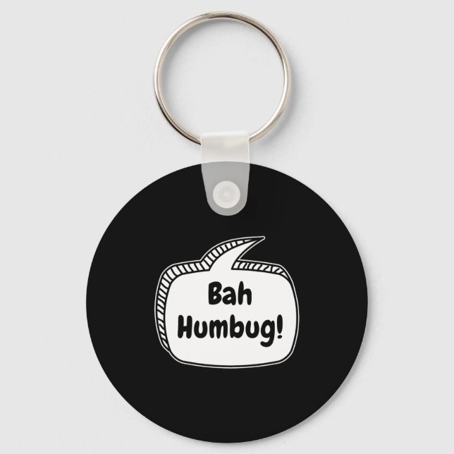 Bah Humbug Speech Bubble Toddler T Shirt  Schlüsselanhänger (Vorderseite)