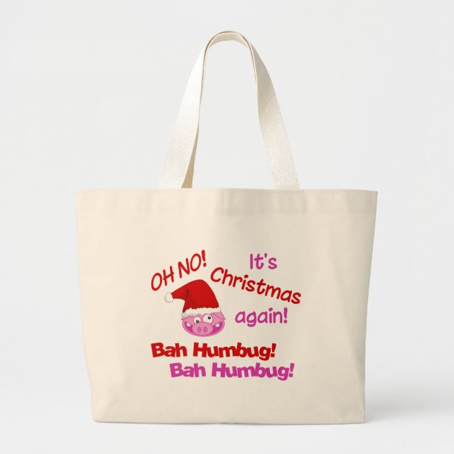 BAH HUMBUG-Tasche Jumbo Stoffbeutel (Vorne)