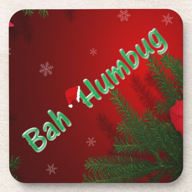 Bah Humbug Untersetzer (Vorderseite)