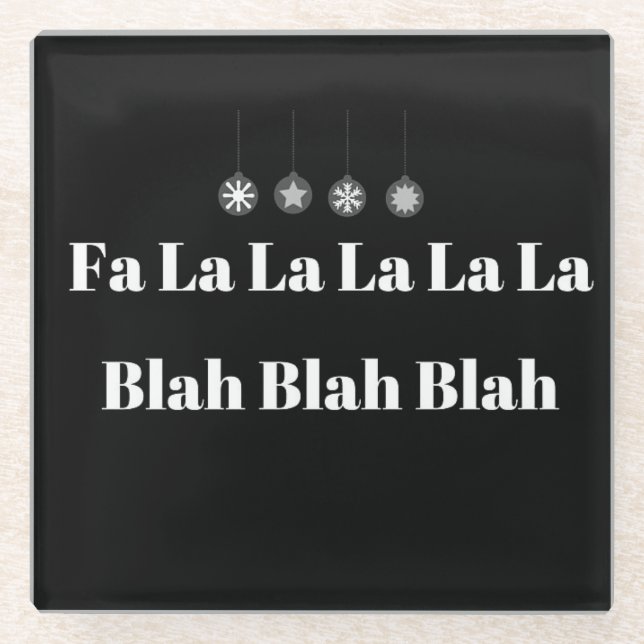 **BAH HUMBUG** UNTERSETZER (Vorderseite)