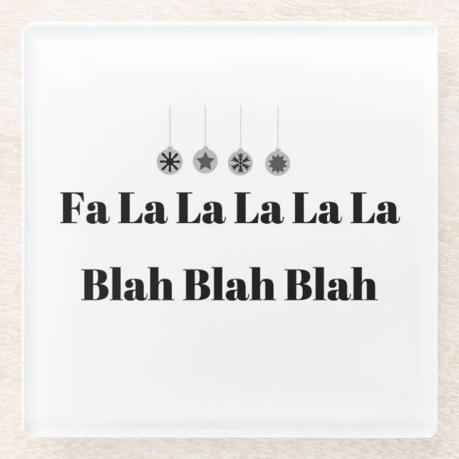 **BAH HUMBUG** UNTERSETZER (Vorderseite)