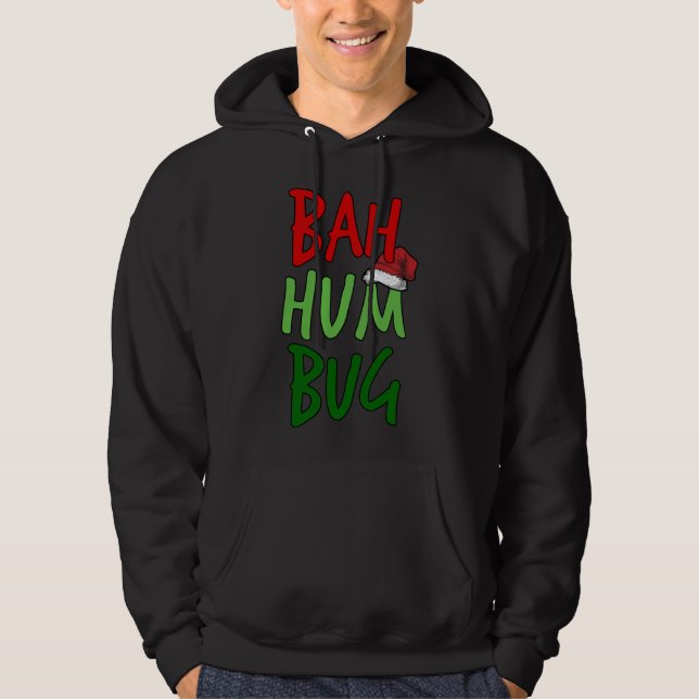 Bah Humbug Weihnachts-Weihnachtsmannmütze AntiChri Hoodie (Vorderseite)