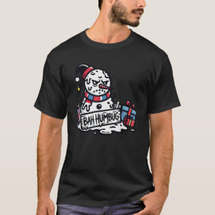 Bah Humbug Weihnachtsmann Hut Schneemann für Mensc T-Shirt