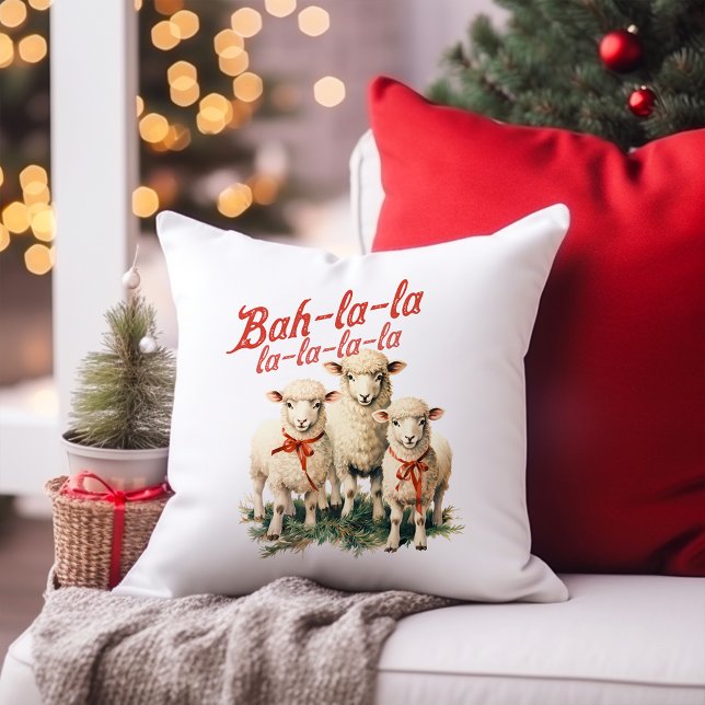 Bah La La Niedlich Retro Christmas Sheep Kissen (Von Creator hochgeladen)