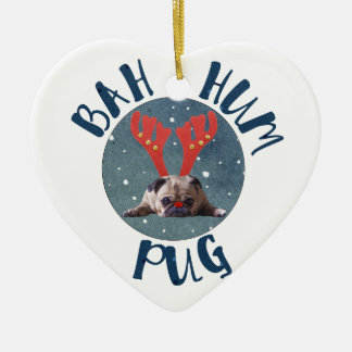 Bah Summen-Mops-Weihnachtssammlung Keramikornament