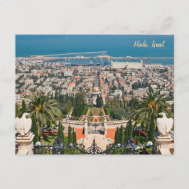 Bahá í Gardens of Haifa, Israel Postkarte
