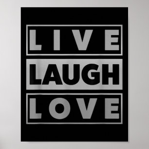 Bahaas T-Shirt Live Lagh Liebe Cool Inspira Motiva Poster