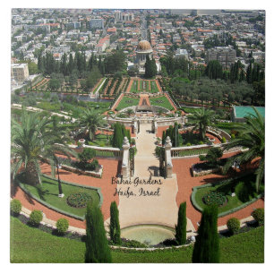 Bahai-Gärten in Haifa, Israel Fliese