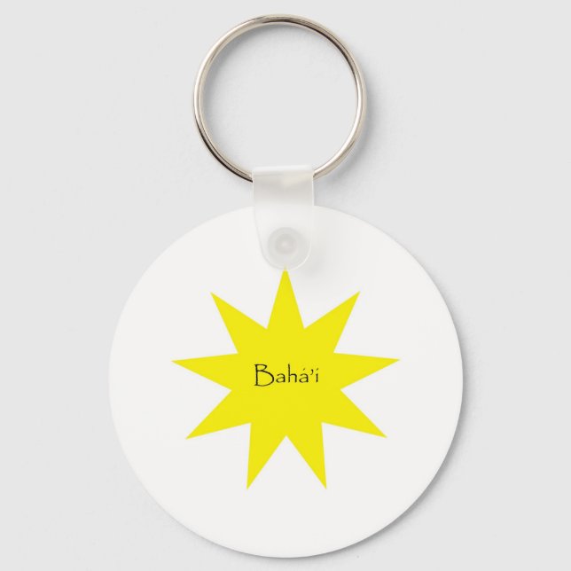 Baha'i star schlüsselanhänger (Vorderseite)