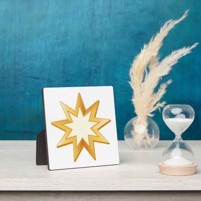 Baha'i-Symbol Fotoplatte (InSitu)