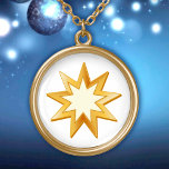 Baha'i-Symbol Vergoldete Kette<br><div class="desc">Ein hübsches Geschenk. Frieden. Der neun Spitzstern ist ein Symbol des Glaubens der Baha’i. Andere Stile dieser Kette sind auch verfügbar.****Bitte beachten Sie, dass die goldene Farbe in den Kunstwerken nicht metallisch ist.***</div>