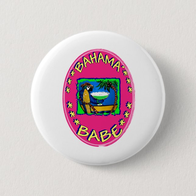 Bahama Babe Button (Vorderseite)