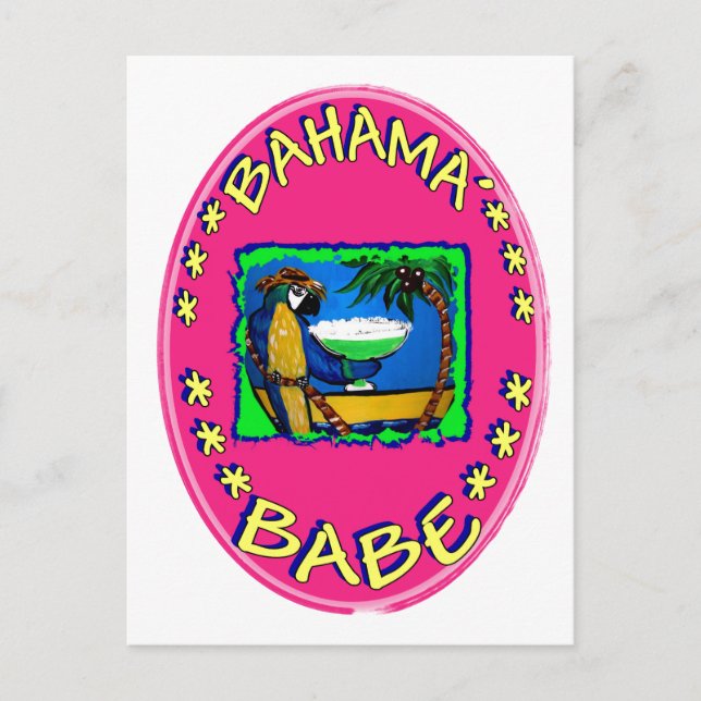 Bahama Babe Postkarte (Vorderseite)