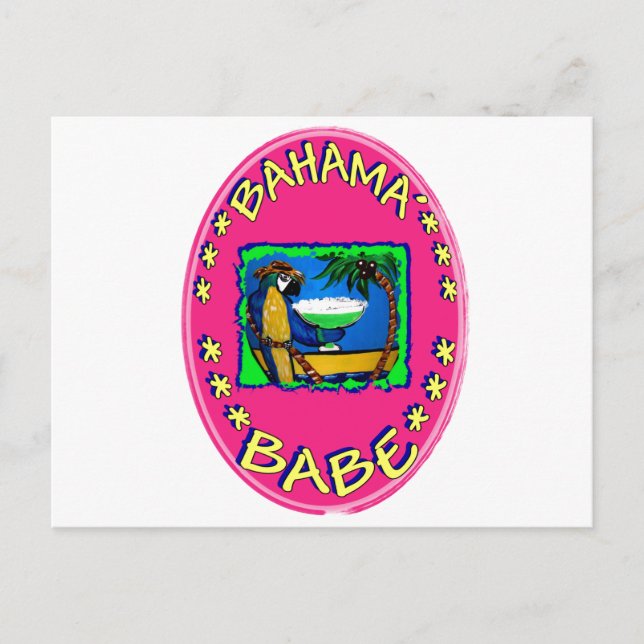 Bahama Babe Postkarte (Vorderseite)