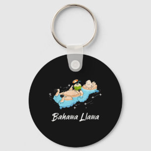 Bahama Lama Shirt Lustiges Alpaka Strandurlaub Schlüsselanhänger