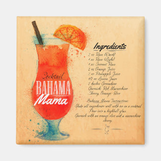 Bahama Mama Cocktail Magnet