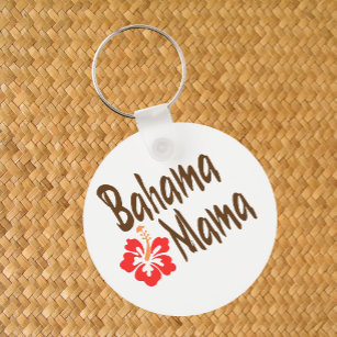 Bahama Mama Design mit Hibisucus Blume Schlüsselanhänger