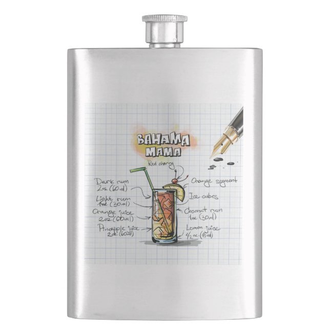 Bahama Mama Flachmann (Vorderseite)