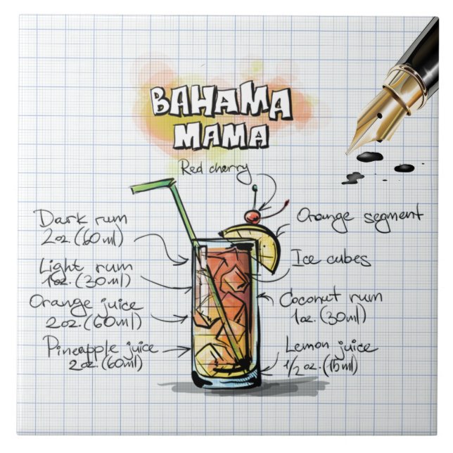 Bahama Mama Fliese (Vorderseite)