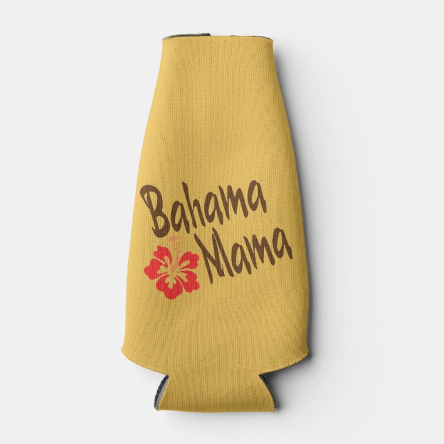 Bahama Mama mit Hibiskus Blume Flaschenkühler (Vorderseite)
