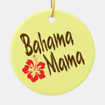 Bahama Mutter mit Hibiskus