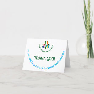 Bahaman Irish USA Shamrock Carte de remerciements 