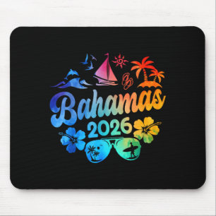 Bahamas 2026 Urlaub Strand Tie Dye Reisen Sommer V Mousepad