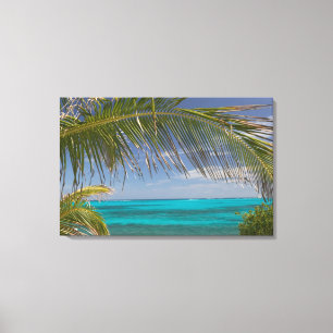 BAHAMAS, Abacos, Loyalist Cays, Man O'War Cay: Leinwanddruck