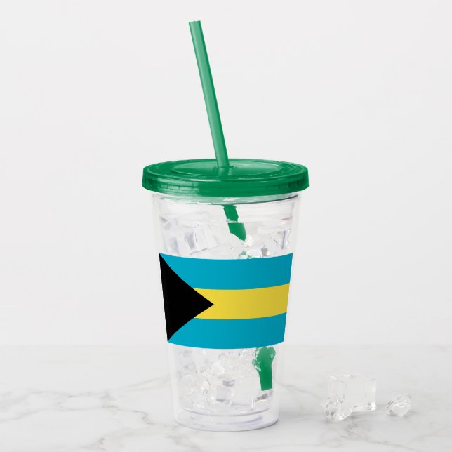 Bahamas Acryltrinkbecher (Vorderseite Ice)