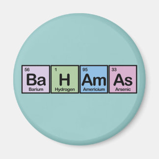 Bahamas aus Elementen Magnet