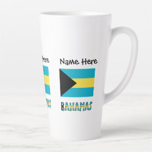 Bahamas Bahamanische Flagge Personalisiert Milchtasse