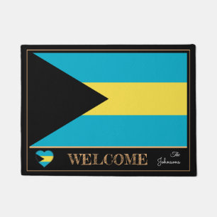 Bahamas & Bahamas Flag House Matts /Sport Willkomm Fußmatte