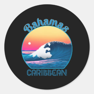 Bahamas Bahamas Runder Aufkleber