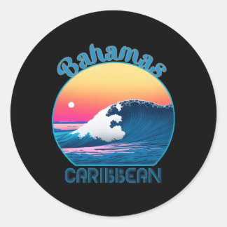 Bahamas Bahamas Runder Aufkleber