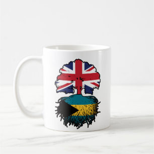 Bahamas Bahamian British UK Tree Roots Flag Kaffeetasse