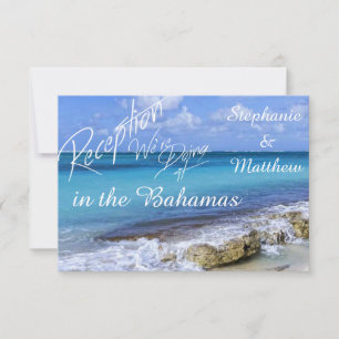 BAHAMAS BEACH SHORE Carte de mariage