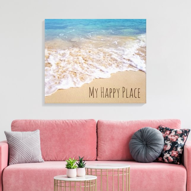 Bahamas Beach Surf Leinwanddruck (Insitu (Wohnzimmer))