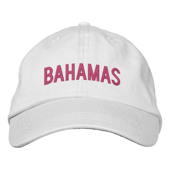 BAHAMAS BESTICKTE BASEBALLKAPPE (Vorderseite)