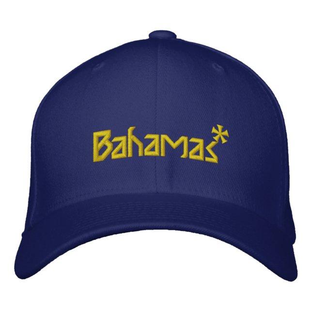 Bahamas bestickte Baseballkappe (Vorderseite)