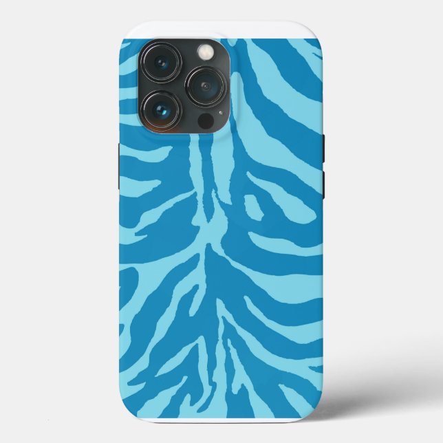 Bahamas Blue Minimalistisch Tough Case iPhone (Rückseite)