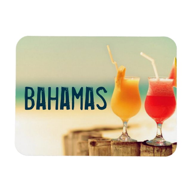 Bahamas Cocktails Magnet (Horizontal)