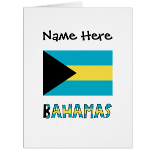 Bahamas et drapeau bahamien personnalisés 