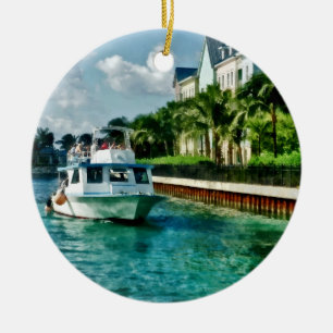 Bahamas - Fähre nach Paradise Keramik Ornament