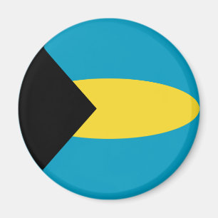 Bahamas Fischaugen-Flagge-Magnet Magnet