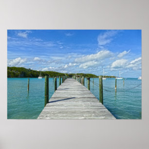 Bahamas, Fischereihafer, Große Abaco-Insel, Bahama Poster